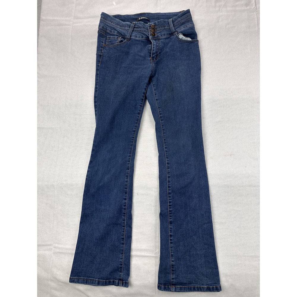 D.Jeans Womens Size 6 Dark Wash High Rise Bootcut Denim Jeans Blue Stretch‎